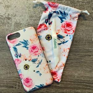 White Floral Loopy Case for iPhone 6S Plus